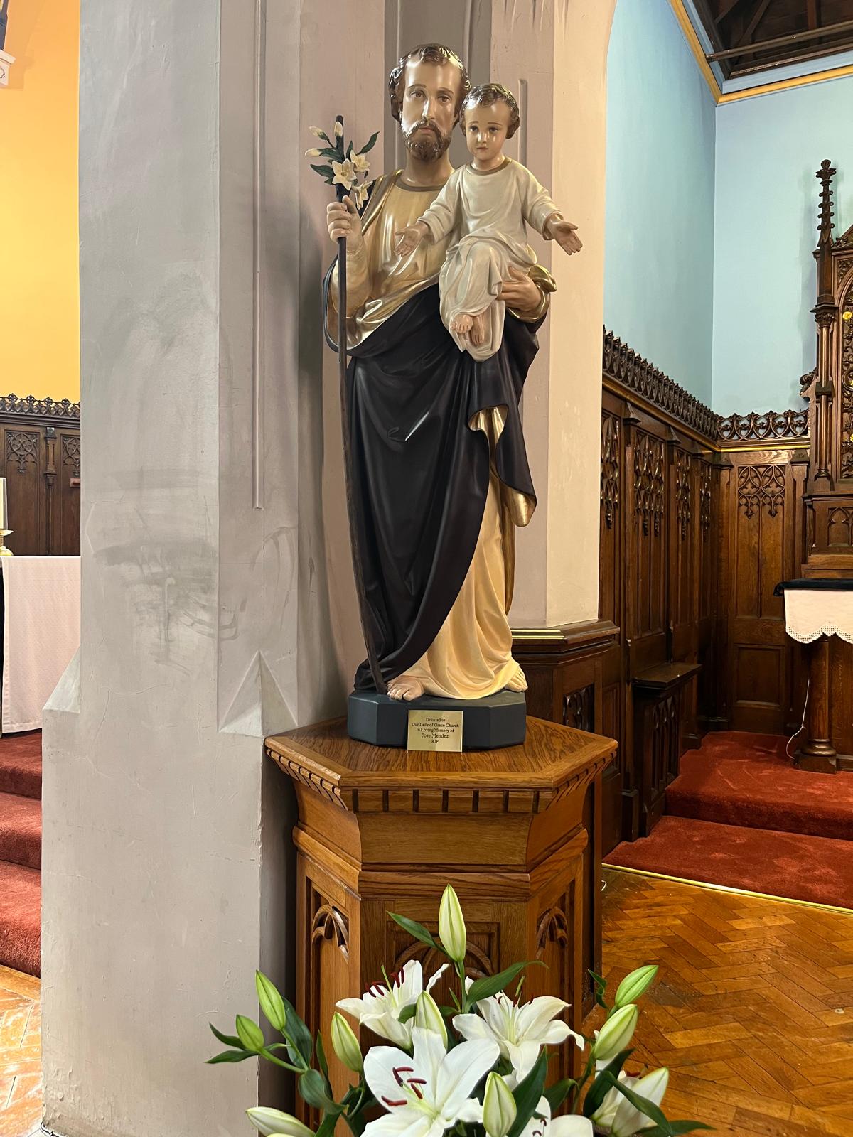 New statue of St Joseph